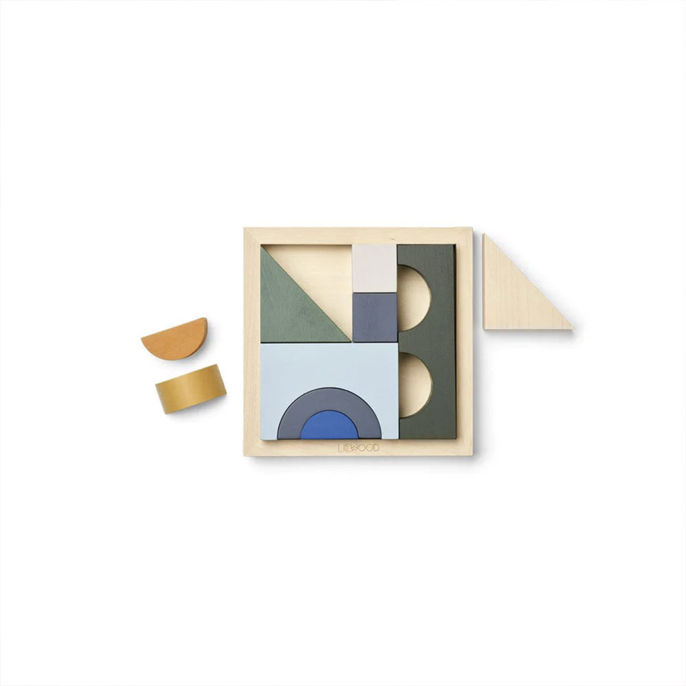 Liewood Ishan puslespill Fauna grønn multi mix