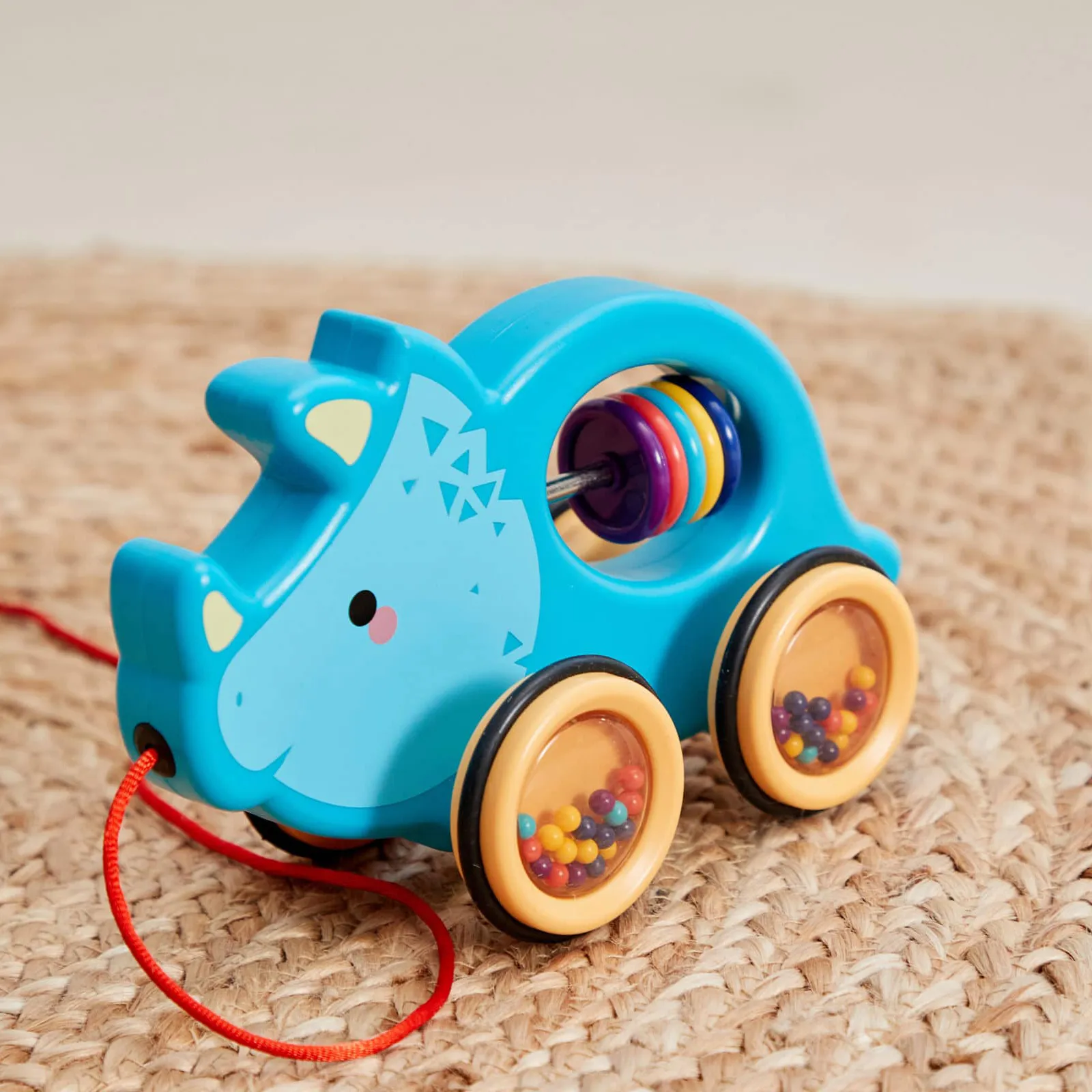 Scandinavian Baby pull toy dinosaur