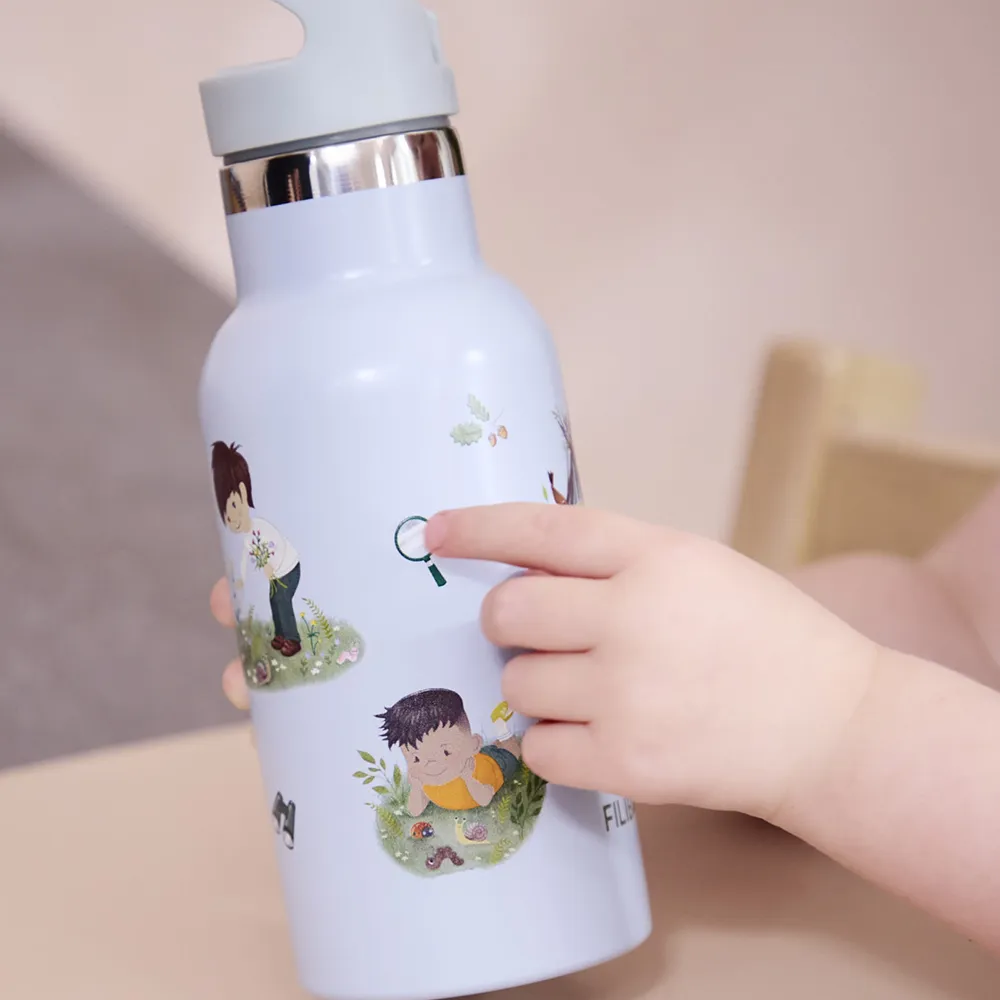 Filibabba vannflaske i rustfritt stål - Tiny Explorers