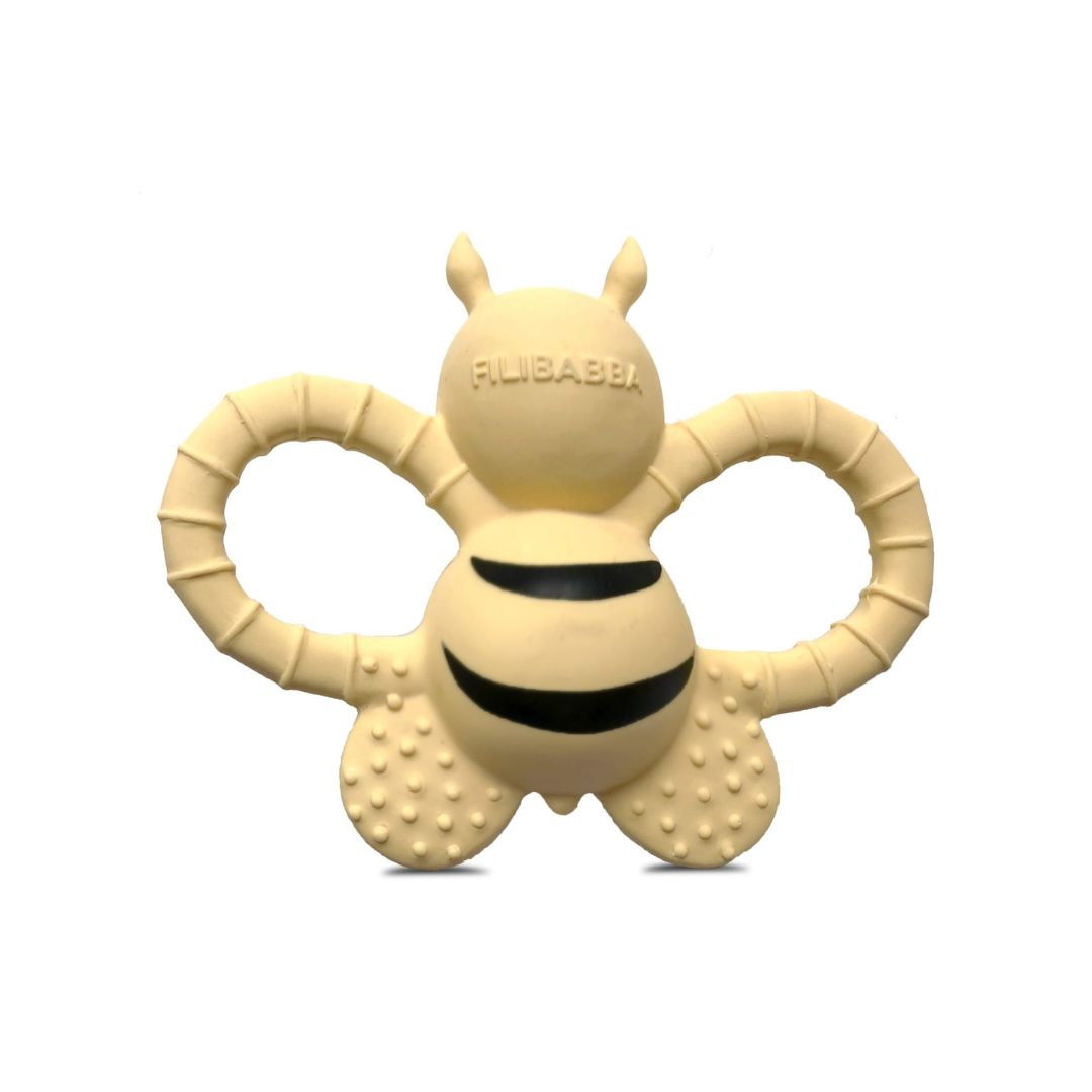 Filibabba Bidering - Bella the Bee naturgummi - lys banan