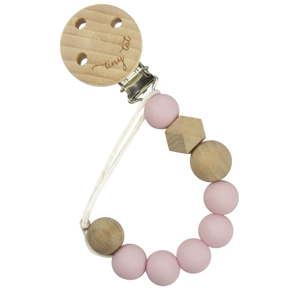 Tiny Tot smokkholder Nordic Love Pink