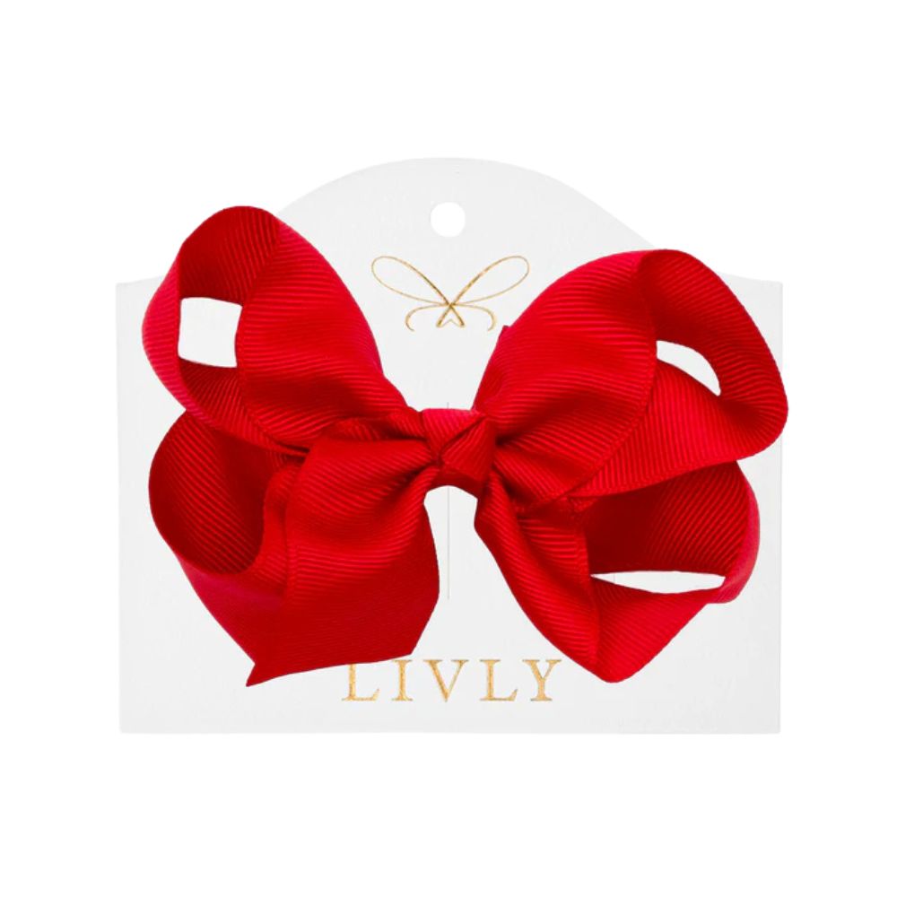 Livly Solid Bow Extra Large Red