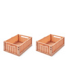 Liewood Weston oppbevaringsboks M 2-pakning Toscana rose 2074