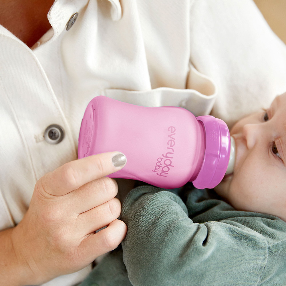 Everyday baby varmefølende tåteflaske - 150ml Cerise rosa