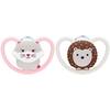NUK smokk 0-6m Space Pink/White