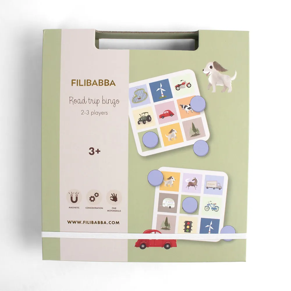 Filibabba Magnetiske spill - Road trip bingo