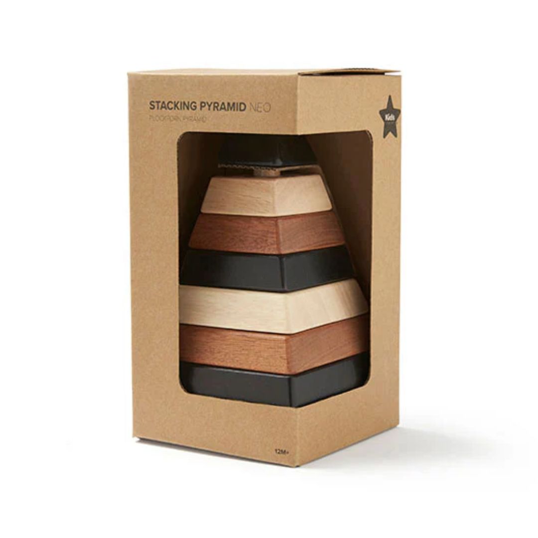 Kids Concept Plocktorn pyramide natur NEO