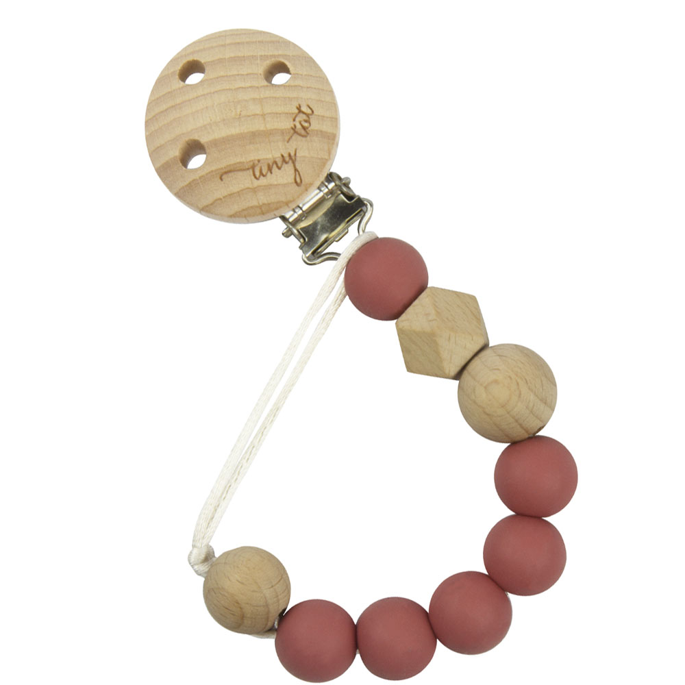 Tiny Tot smokkholder Nordic Love Chestnut
