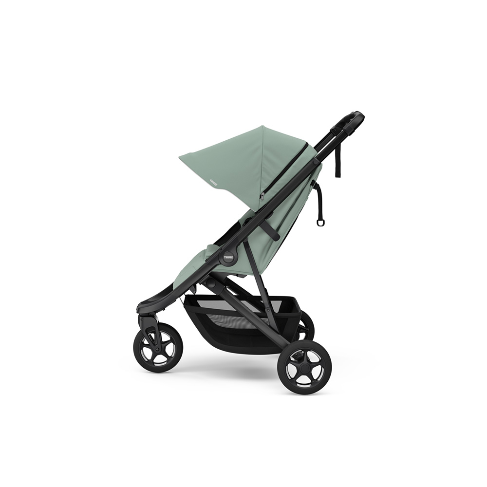 Thule Spring 2 Barnevogn Mist Green on Black