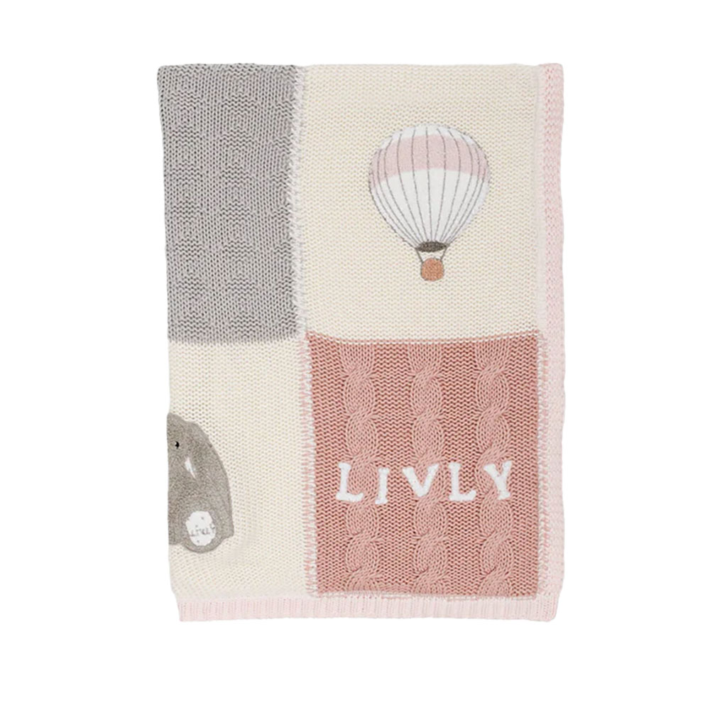 Livly Playroom Strikket Teppe Pink