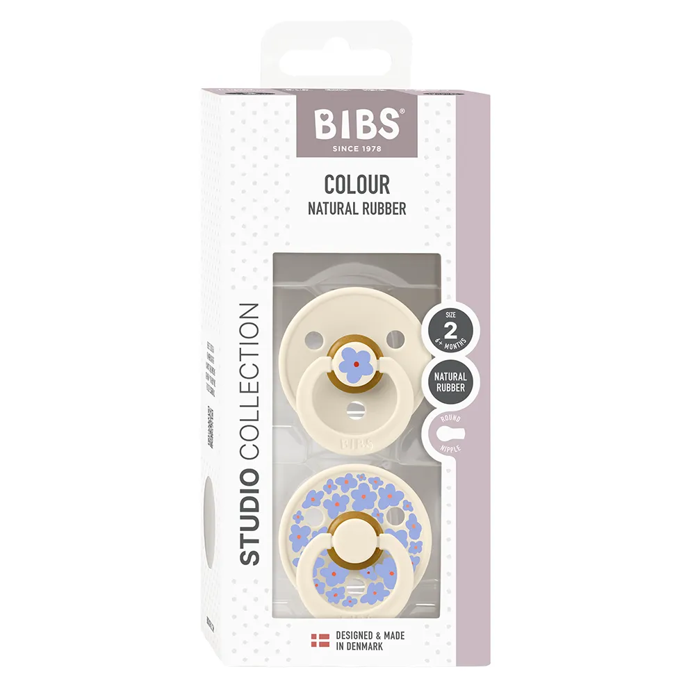 BIBS smokk 2-pk 6-18m Ivory/Ivory