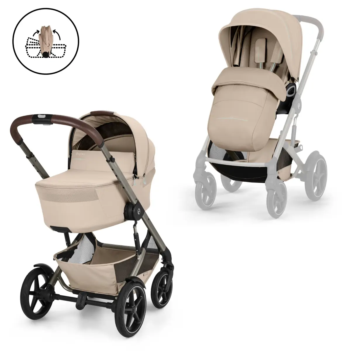 Cybex Talos S Lux liggedel Almond Beige