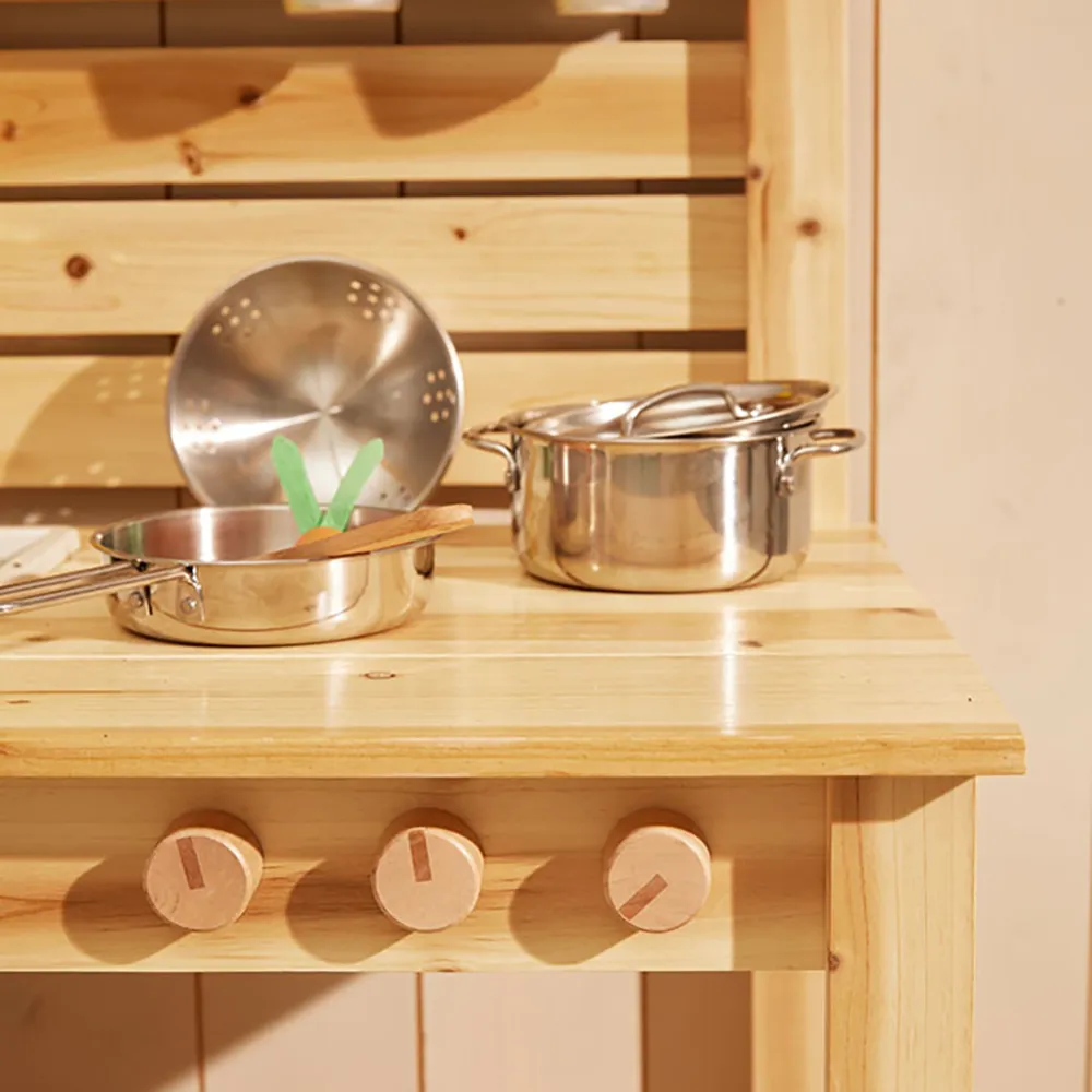 Kids Concept Støpejernssett i rustfritt stål KID`S HUB