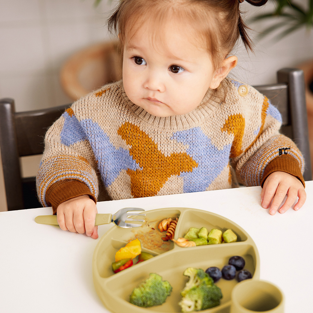 Everyday Baby Silikonplate med sugekopp Soft Yellow