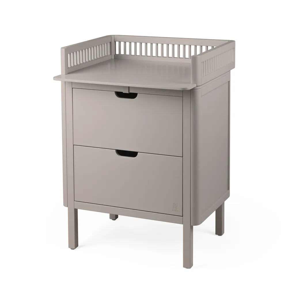 Sebra stellebord med skuffer, Jetty Beige