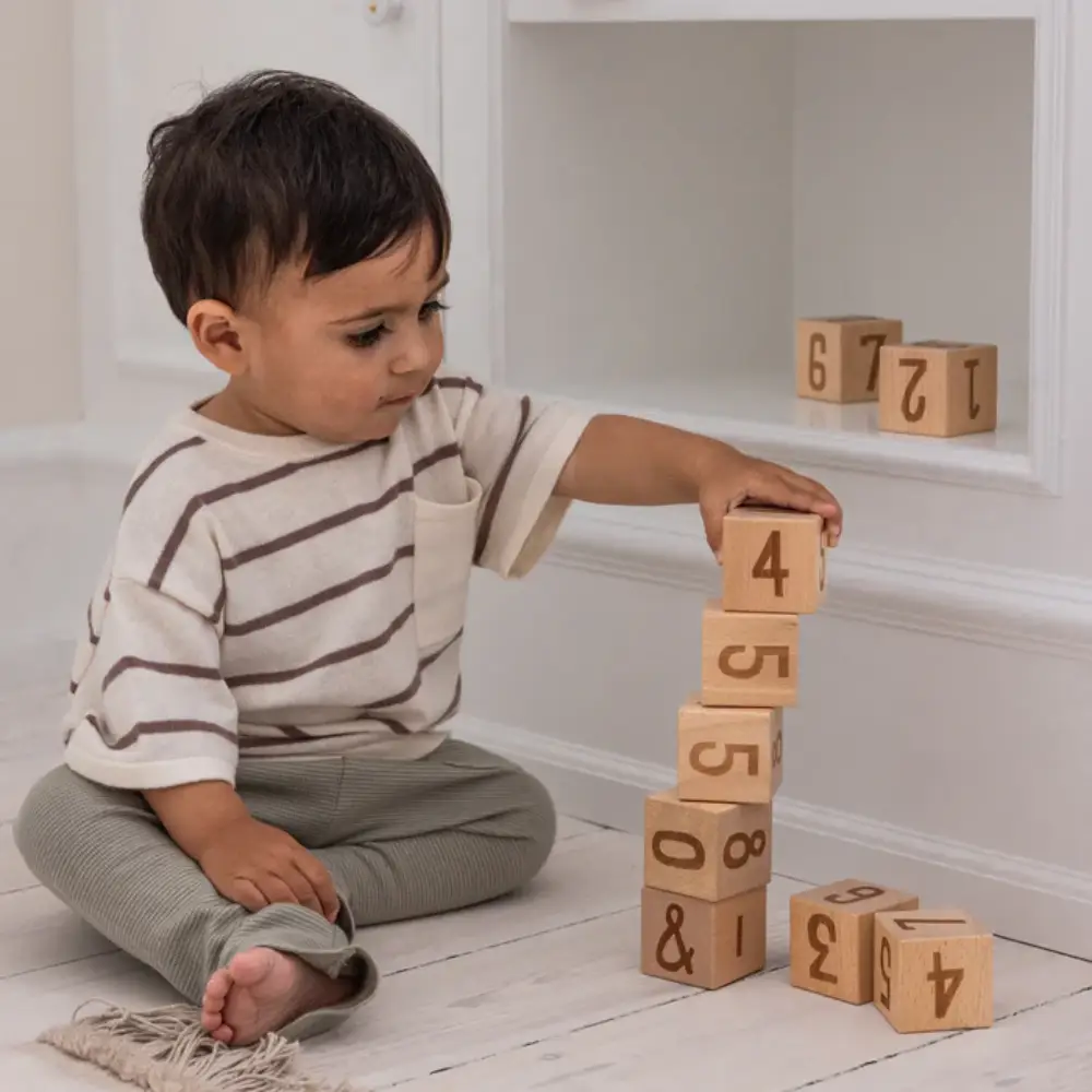 Sebra tallklosser i tre, 12 stk.