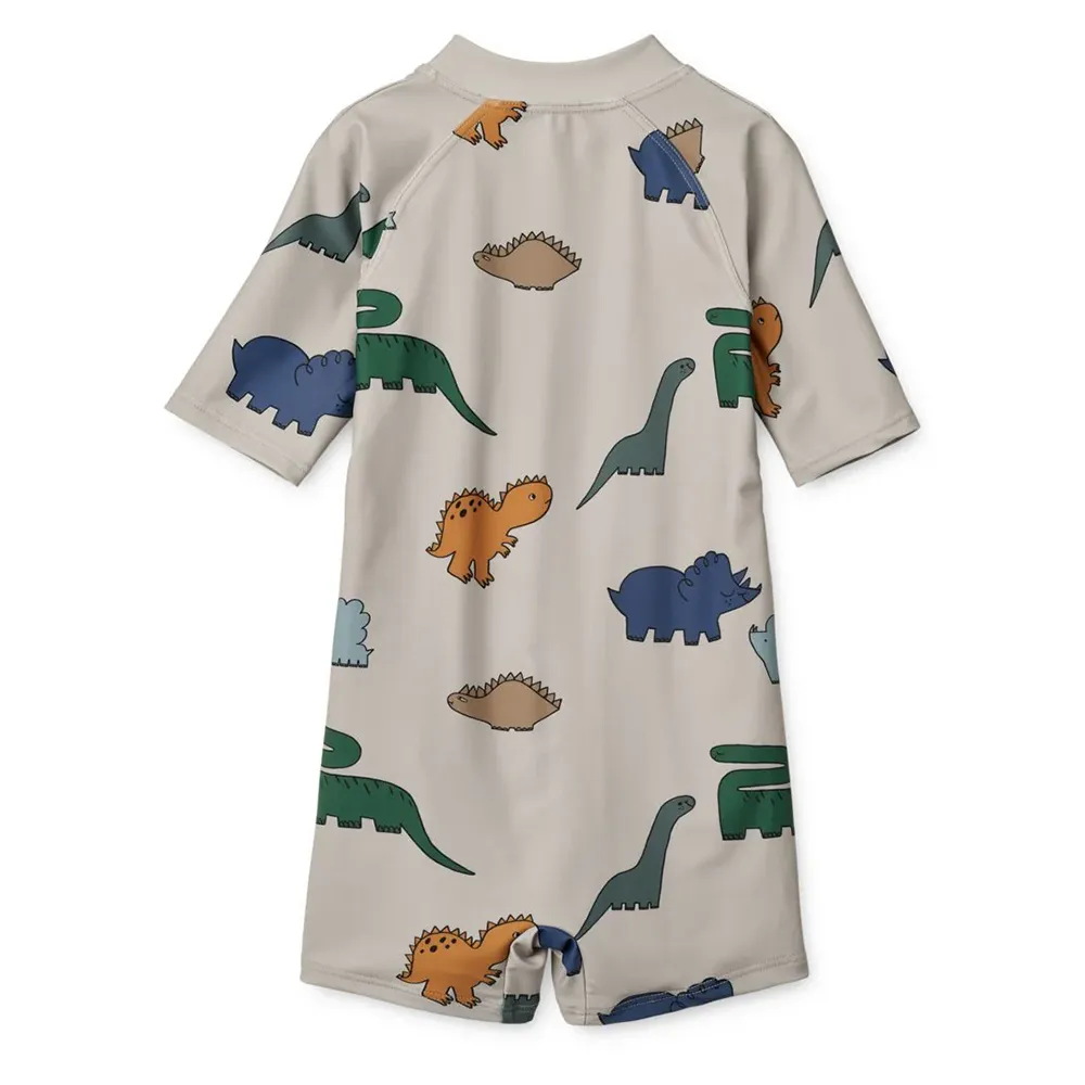 Liewood Max UV-drakt størrelse 56 Dinosaurs/Mist
