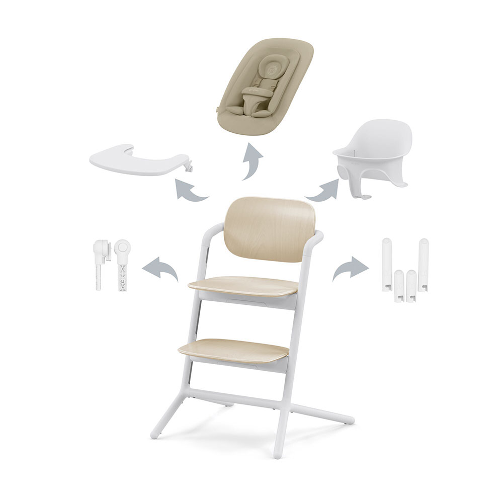 Cybex LEMO barnestol 4in1 Sand Hvit 