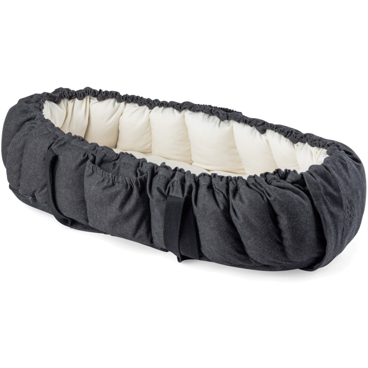 Sebra Babynest 3-i-1 med kalesje dark grey melange