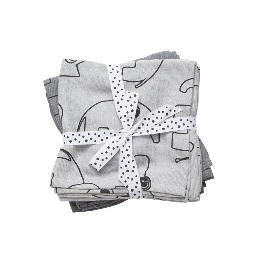 Done by Deer Swaddle 2-pakning Contour Grey
