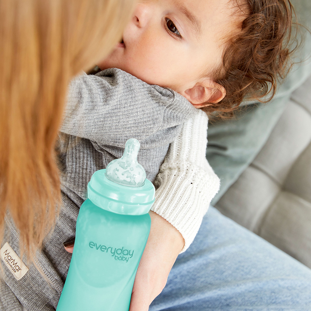  Everyday Baby tåteflaske med varmeføler Healthy + 240 ml - Turquoise