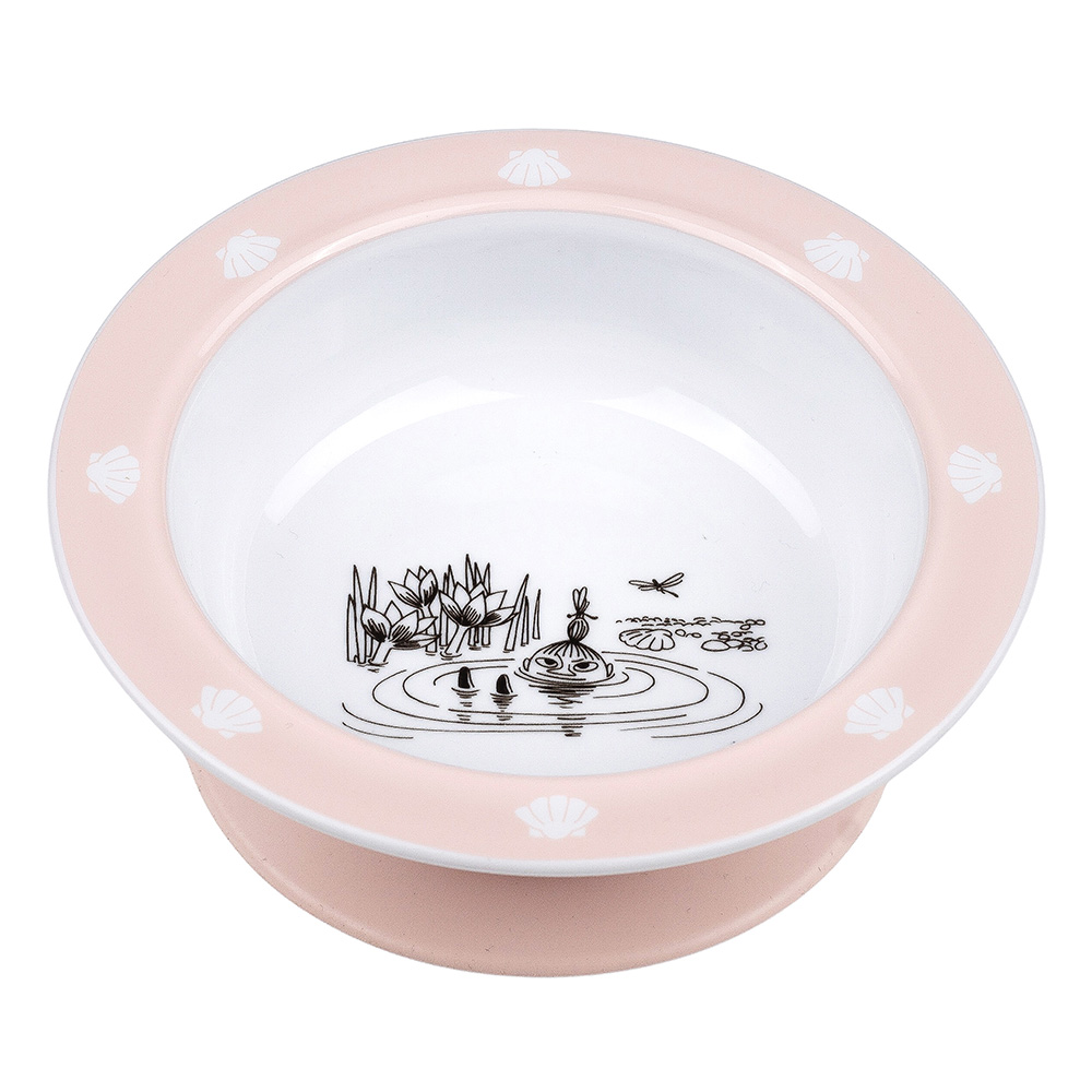 Rätt Start Moomin vann og bad, sugekoppplate, rosa