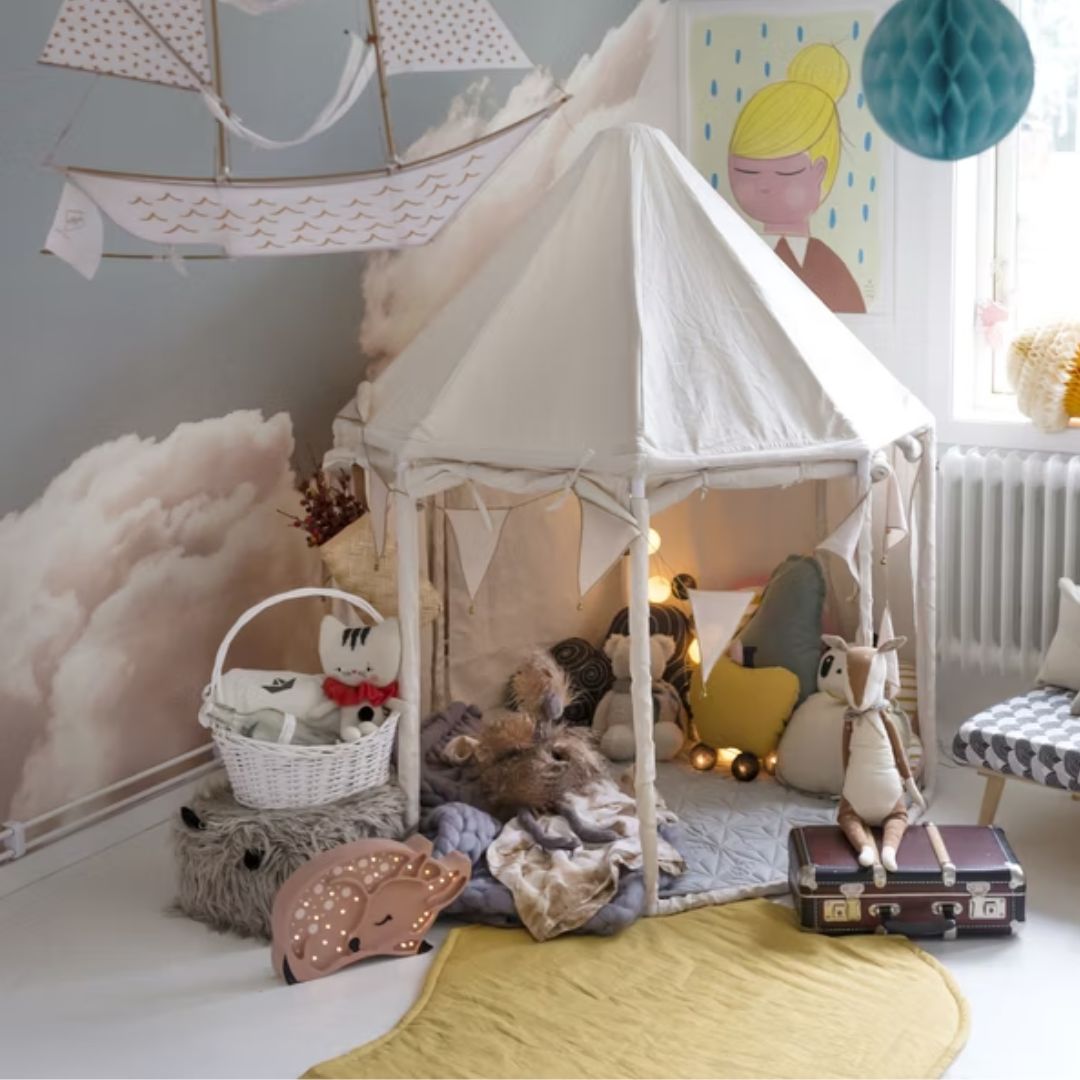 Kids Concept Pavilion-telt naturhvit