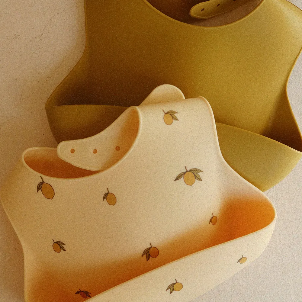 Konges Sløjd Silikon Smekker 2-pakning Lemon/Almond