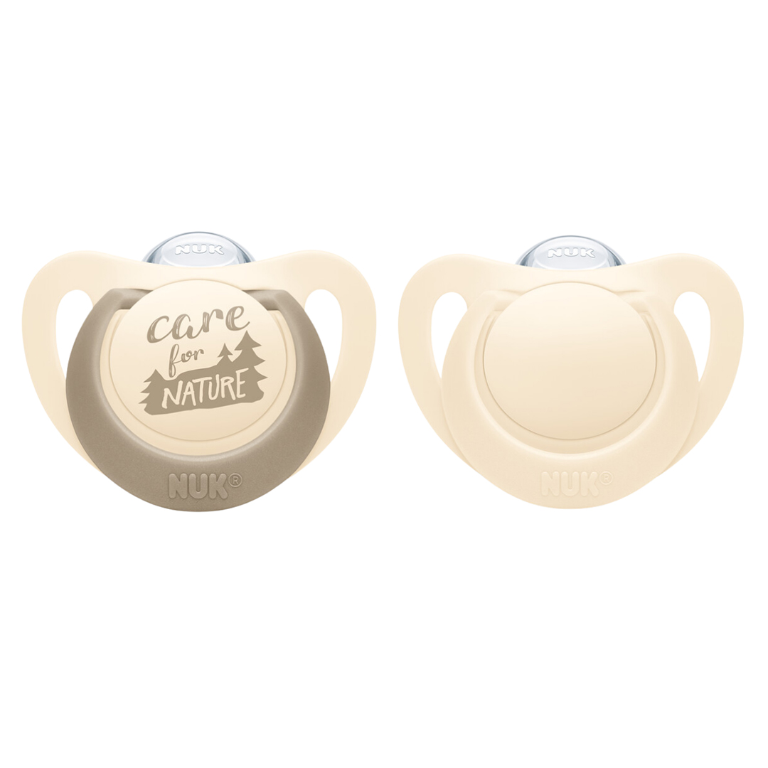 NUK for Nature smokk silikon Cream 6-18m