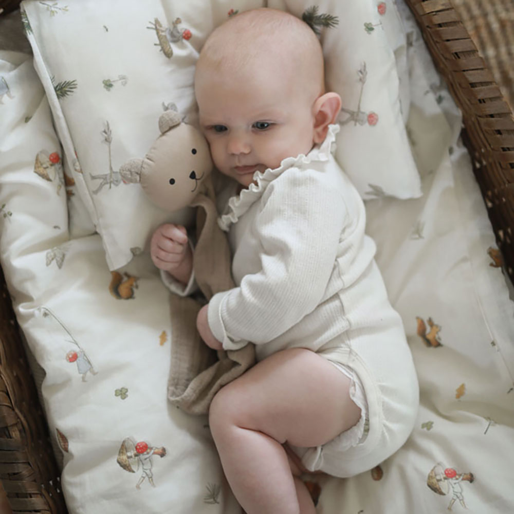 Rätt Start Beskow Julenissens barn dynetrekk Vogn/vugge beige