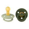 BIBS duk 2-pk 6-18m Sage/Hunter Green