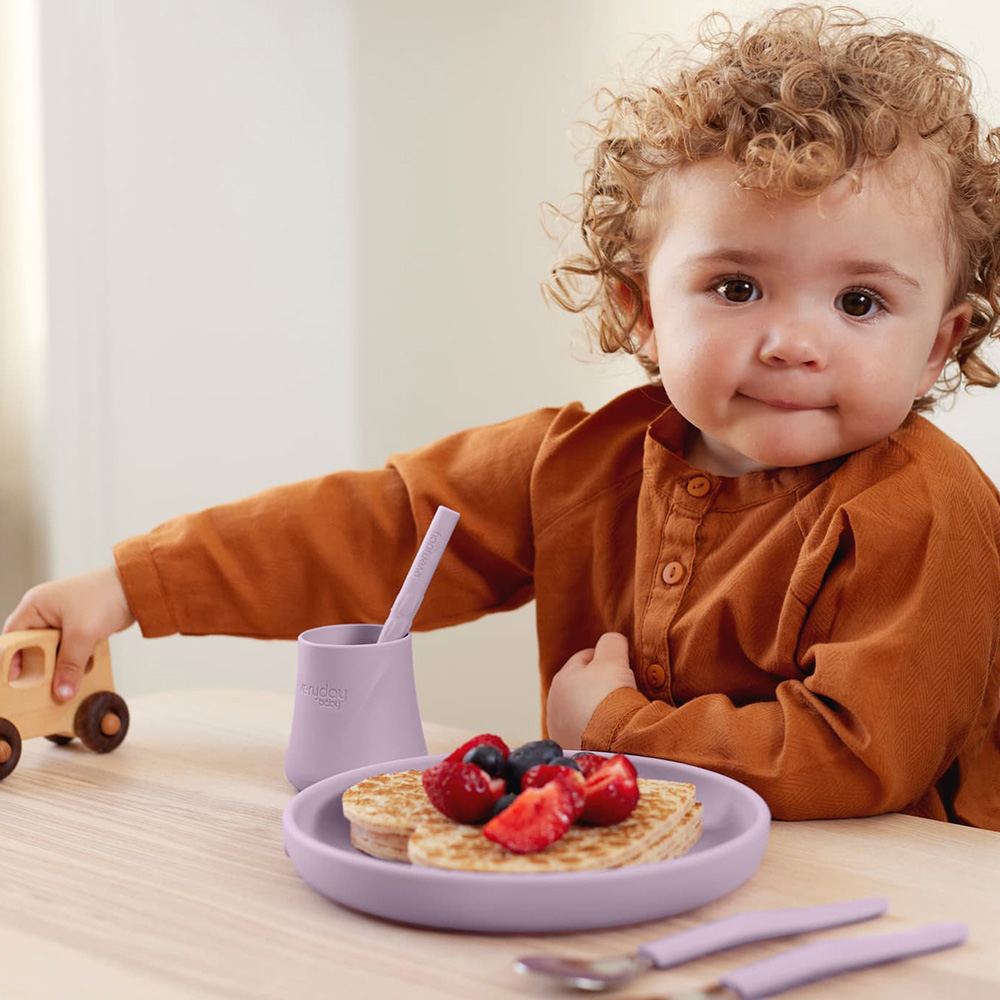 Everyday Baby silikontallerken Lys Lavendel 