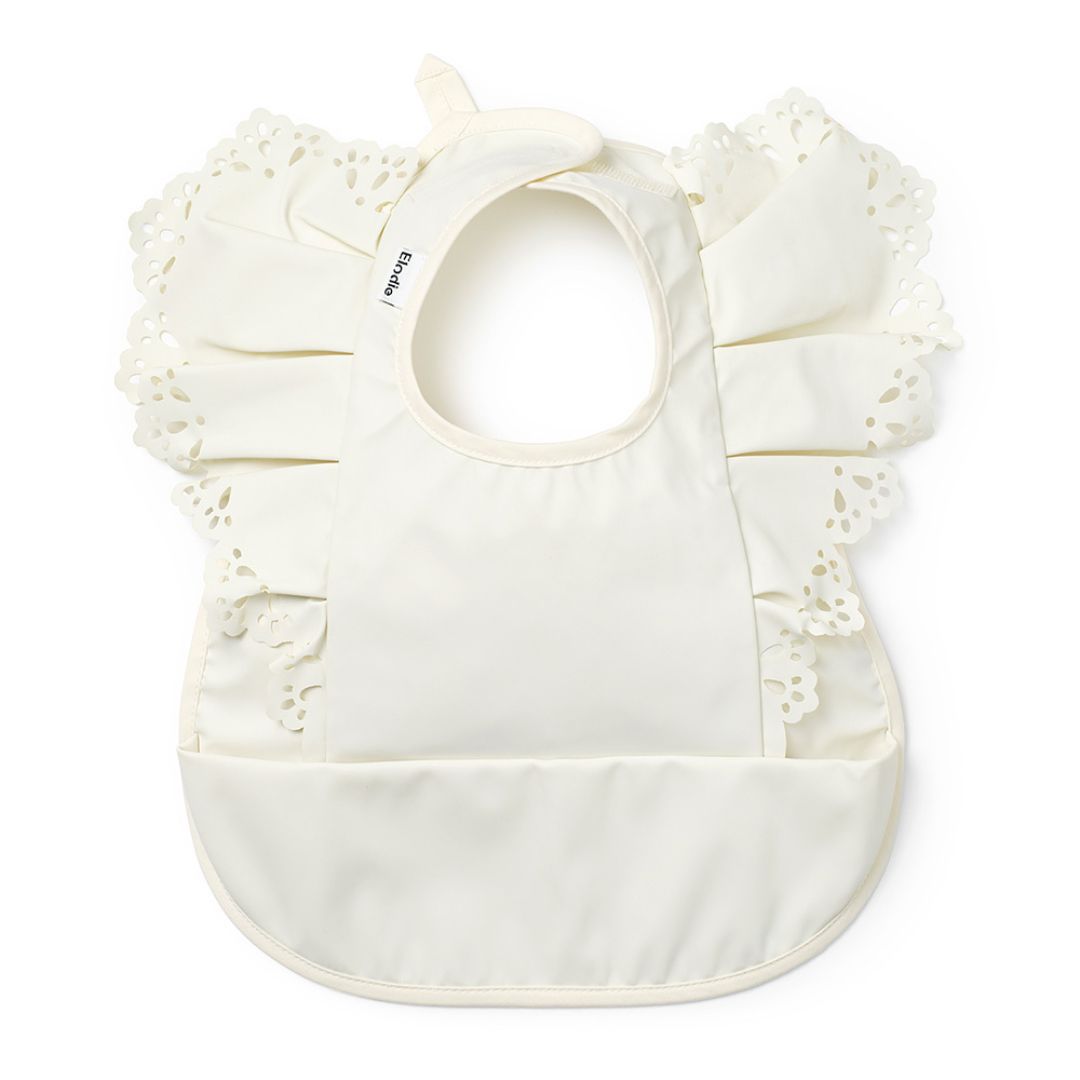 Elodie Bib med volang Vanilla White