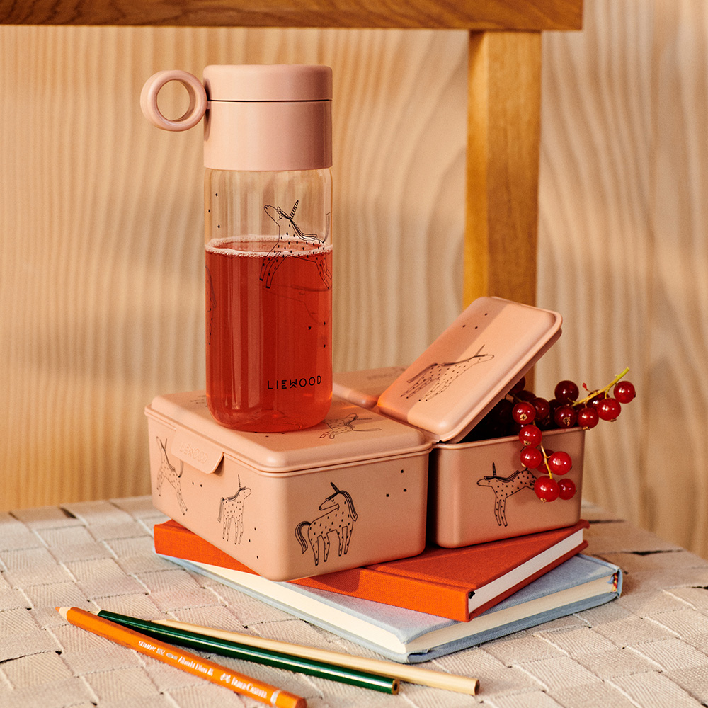 LIEWOOD Clemence vannflaske 350 ml enhjørning / rosa