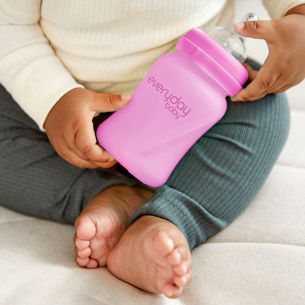 Everyday baby varmefølende tåteflaske - 150ml Cerise rosa