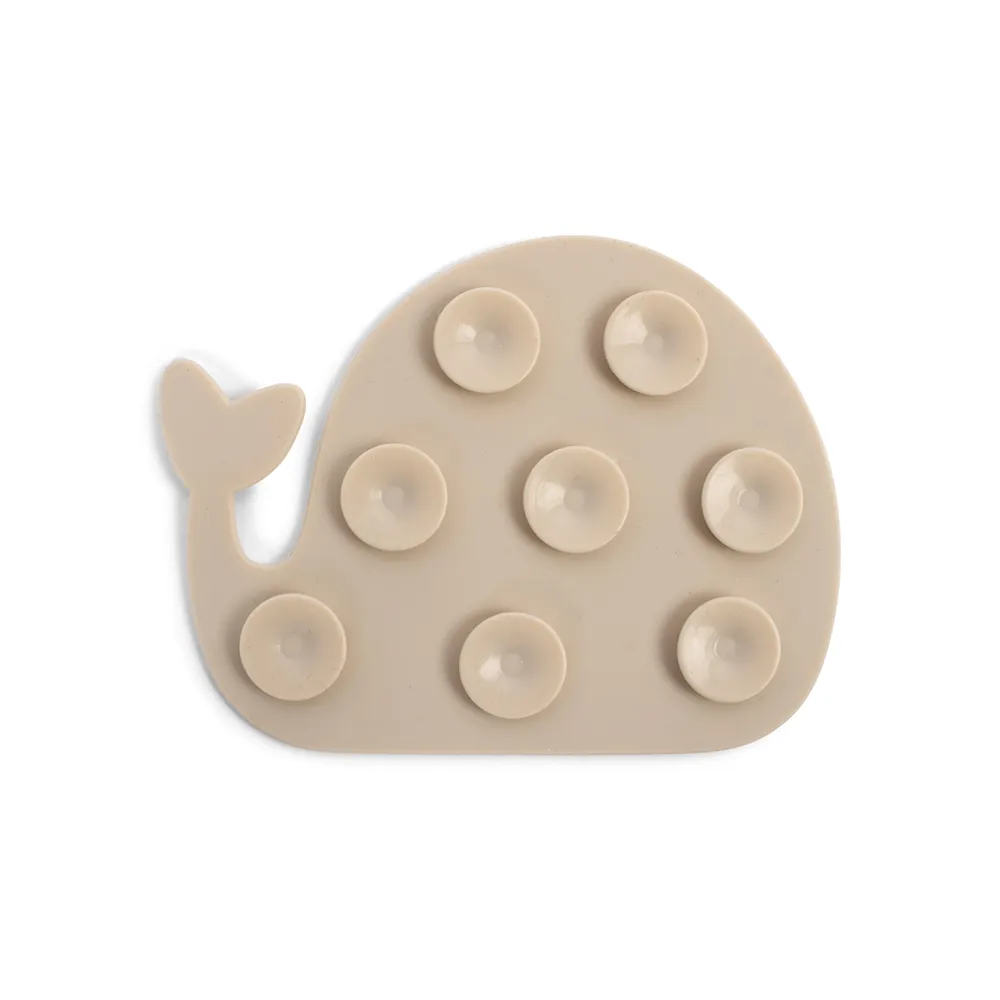 Filibabba Silikon mini badematter 6 stk - Whales - Rose Mix