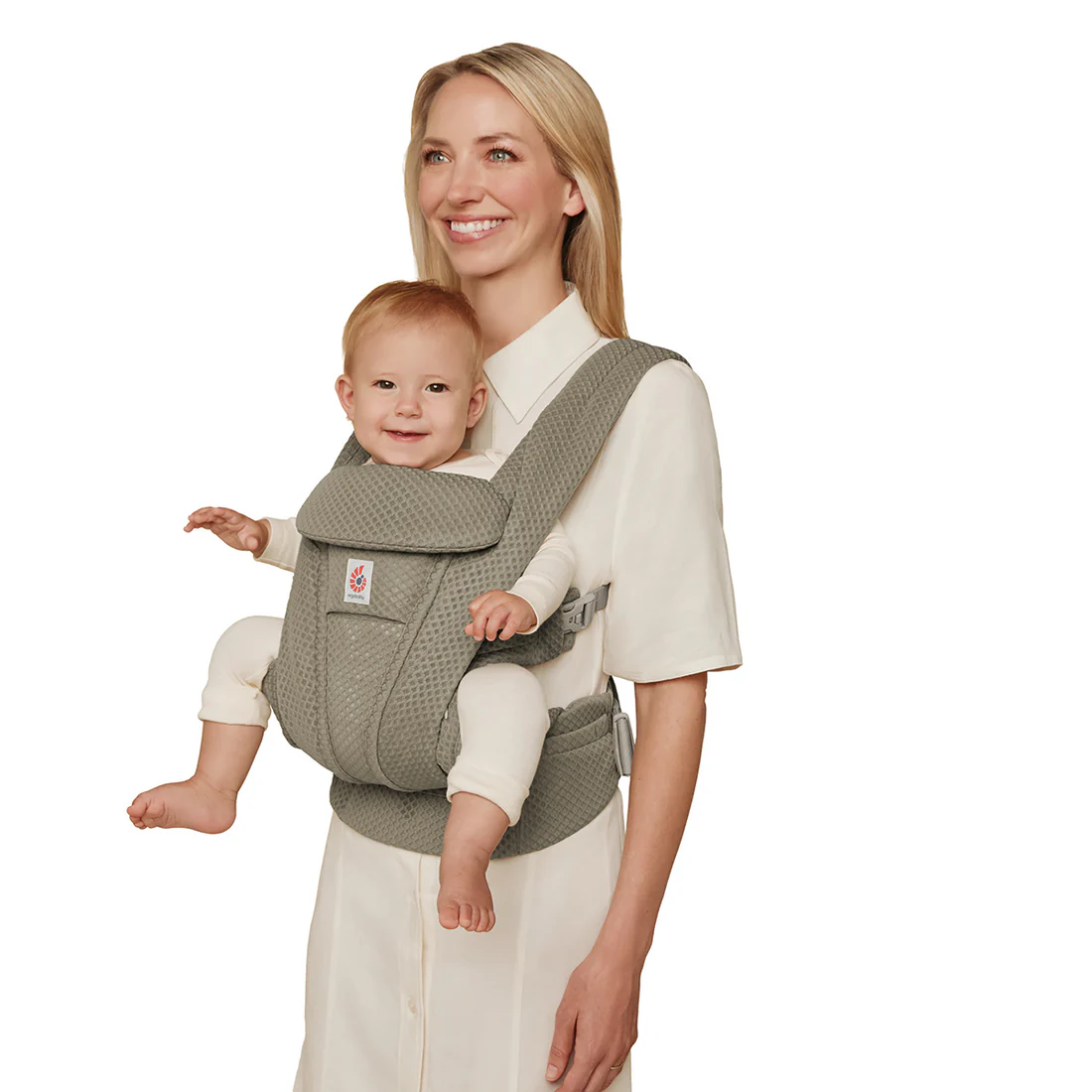 Ergobaby Omni Deluxe Mesh Bæresele - Soft Olive