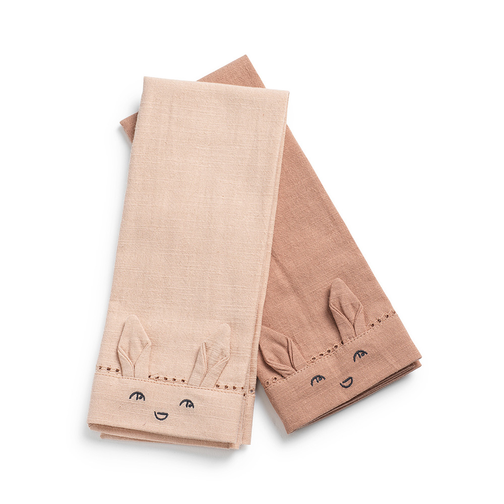 Elodie servietter 2-pakning Faded Rose / Powder Pink