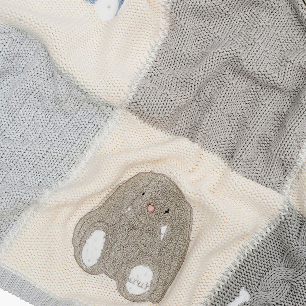 Livly Playroom Strikket Teppe Blå