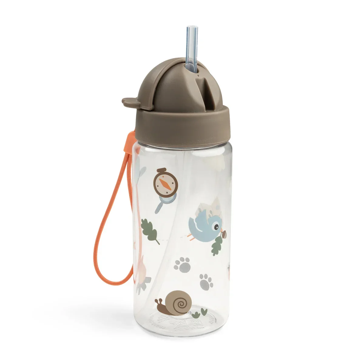 Done by Deer-drikkeflaske med sugerør Tiny Trails Sand 350 ml