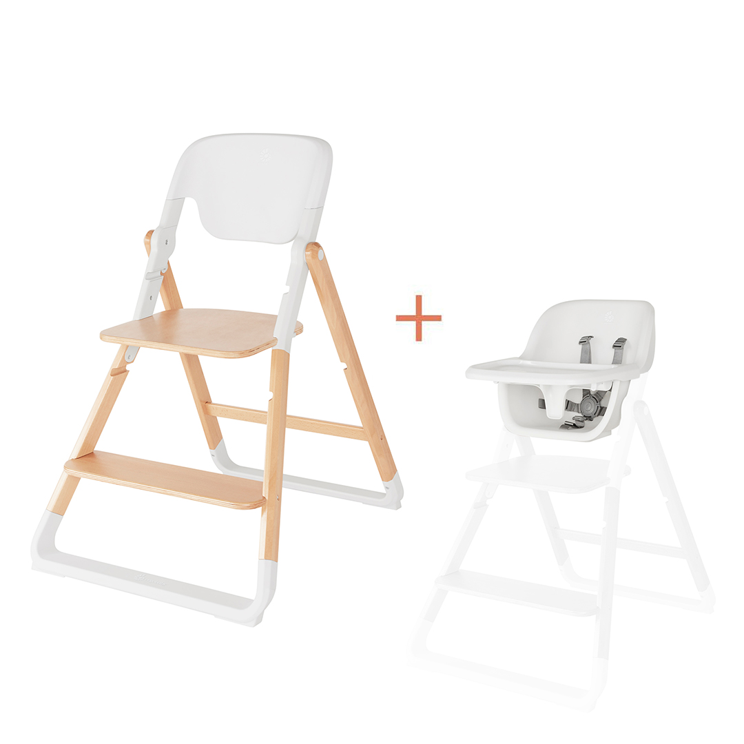 Ergobaby Evolve 2-i-1 matestol i naturlig tre