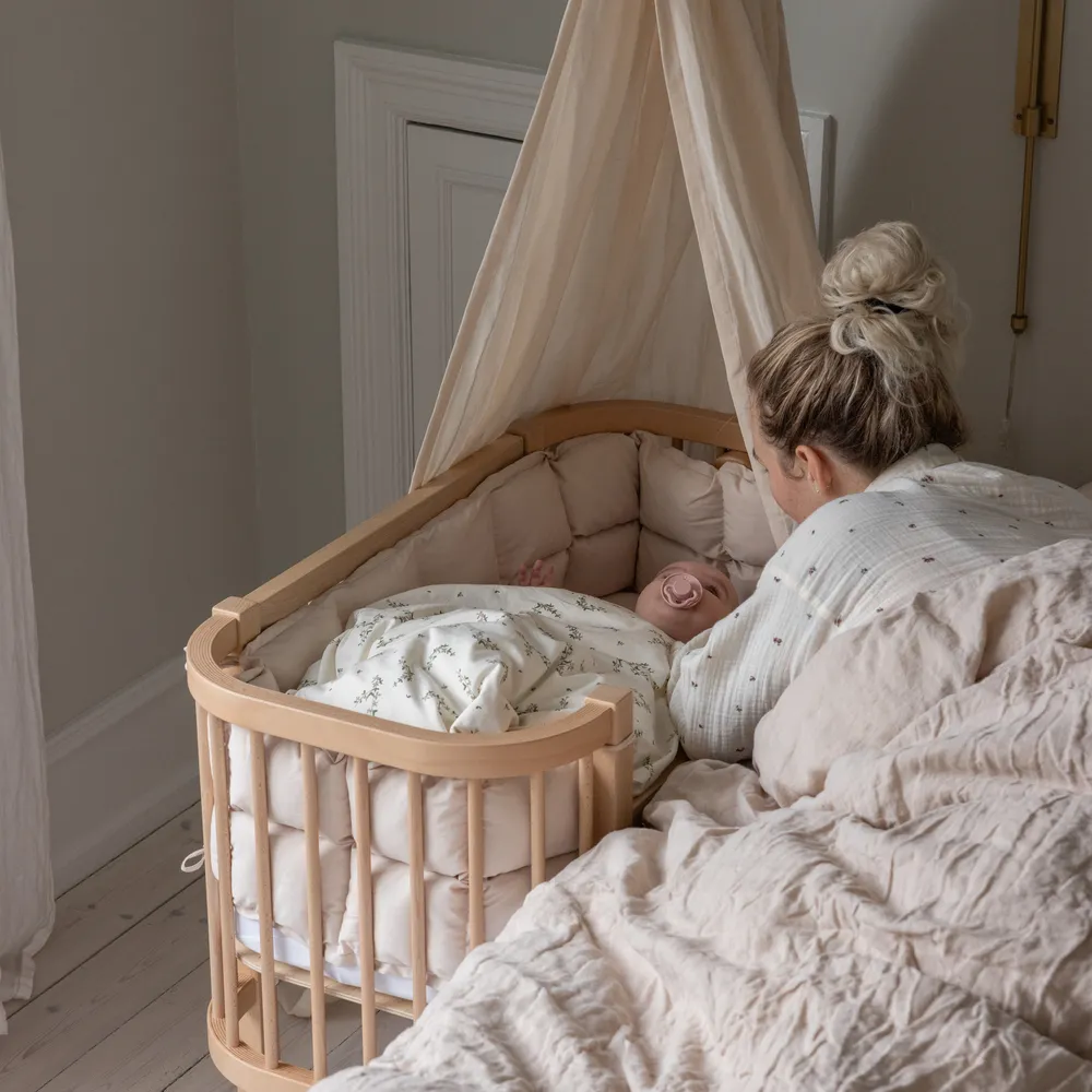 Sebra Bedside Crib Wooden Edition