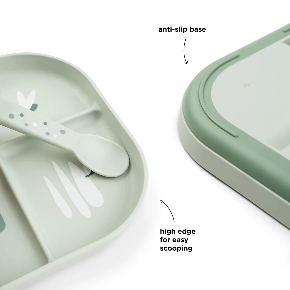 Done by Deer Foodie plate med rom Croco Green