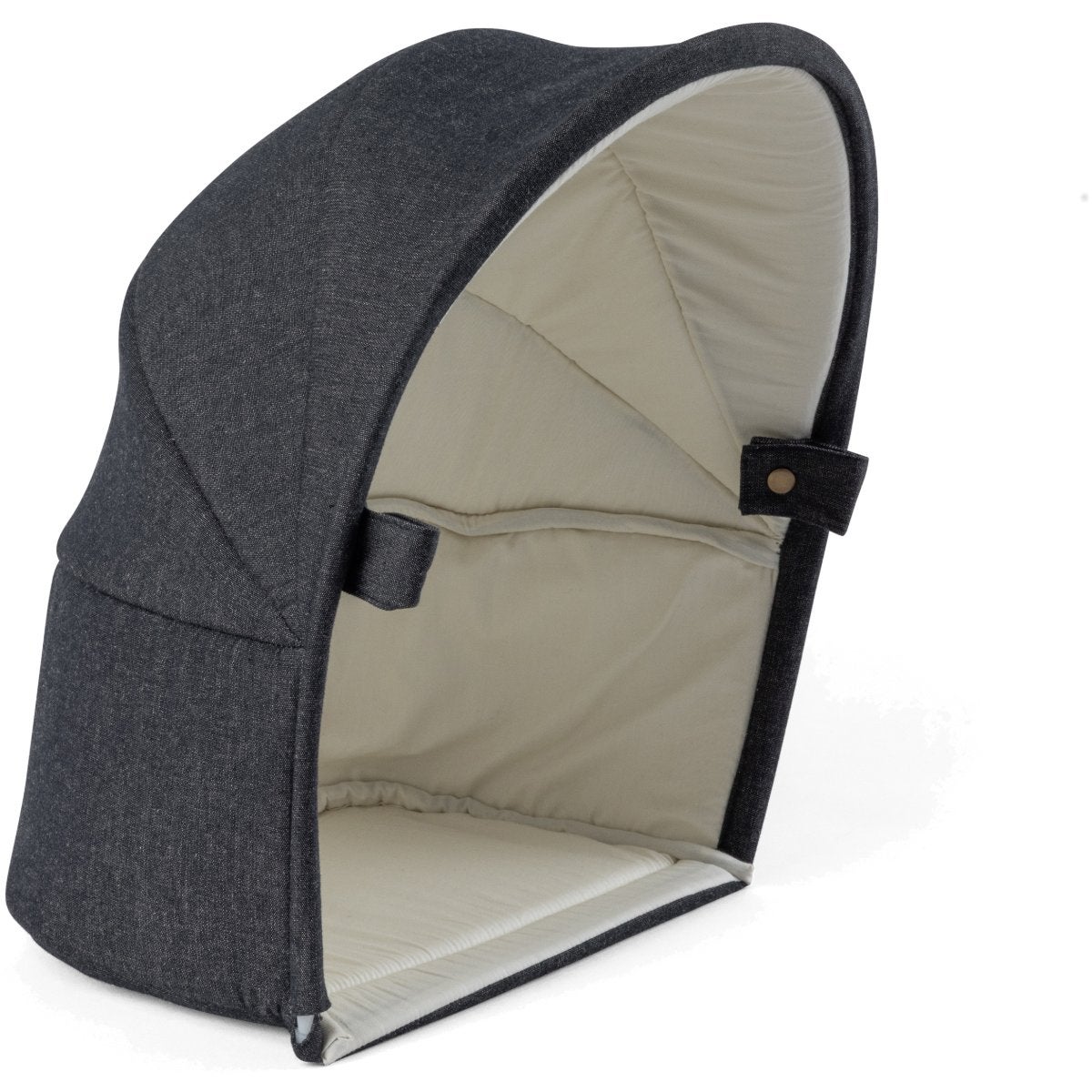 Sebra Babynest 3-i-1 med kalesje dark grey melange