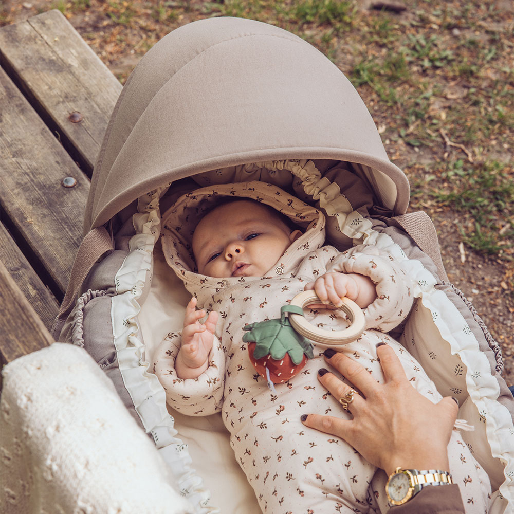 Sebra solskjerm til 3-i-1 Babynest Jetty Beige