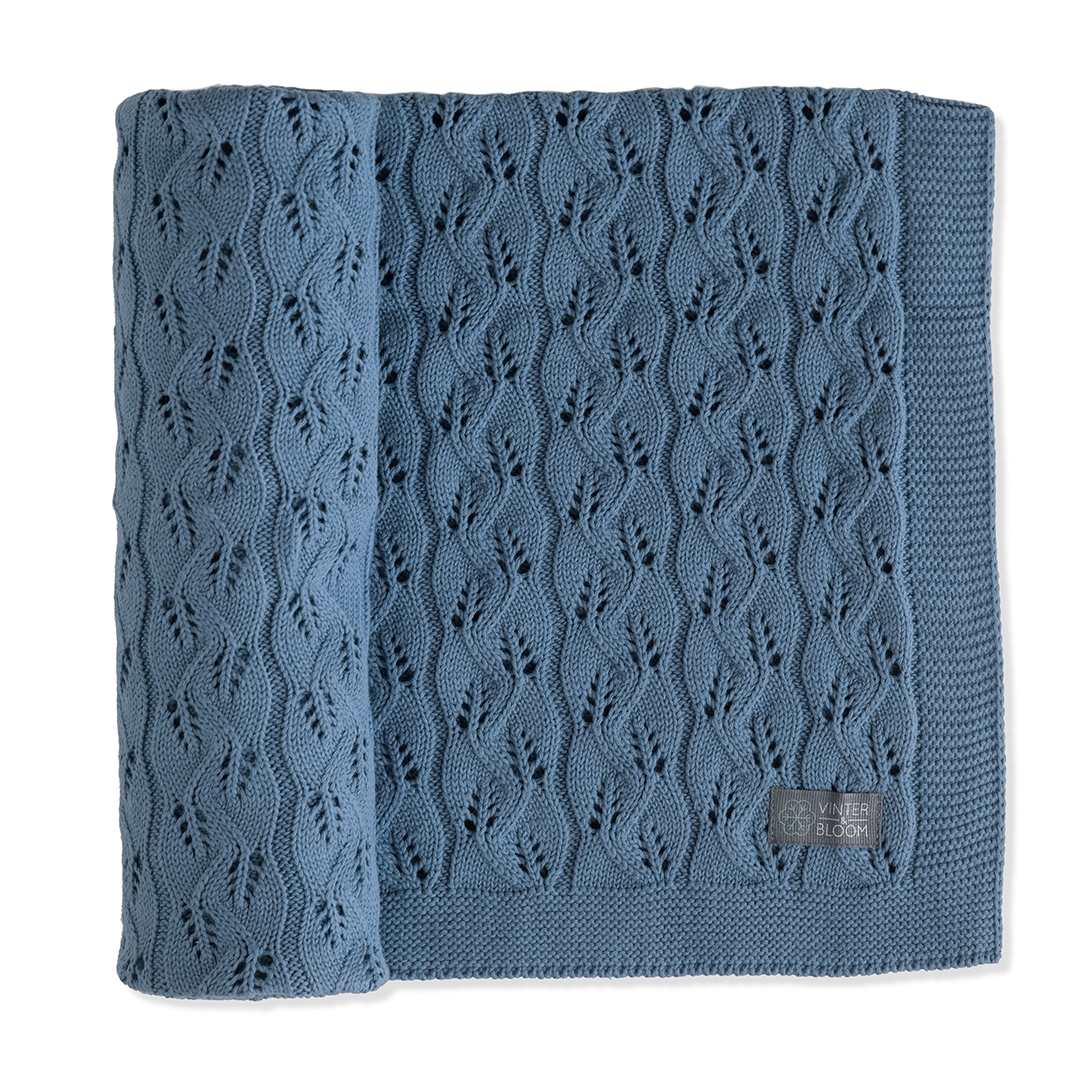 Vinter & Bloom babyteppe Moment EKO Denim Blue