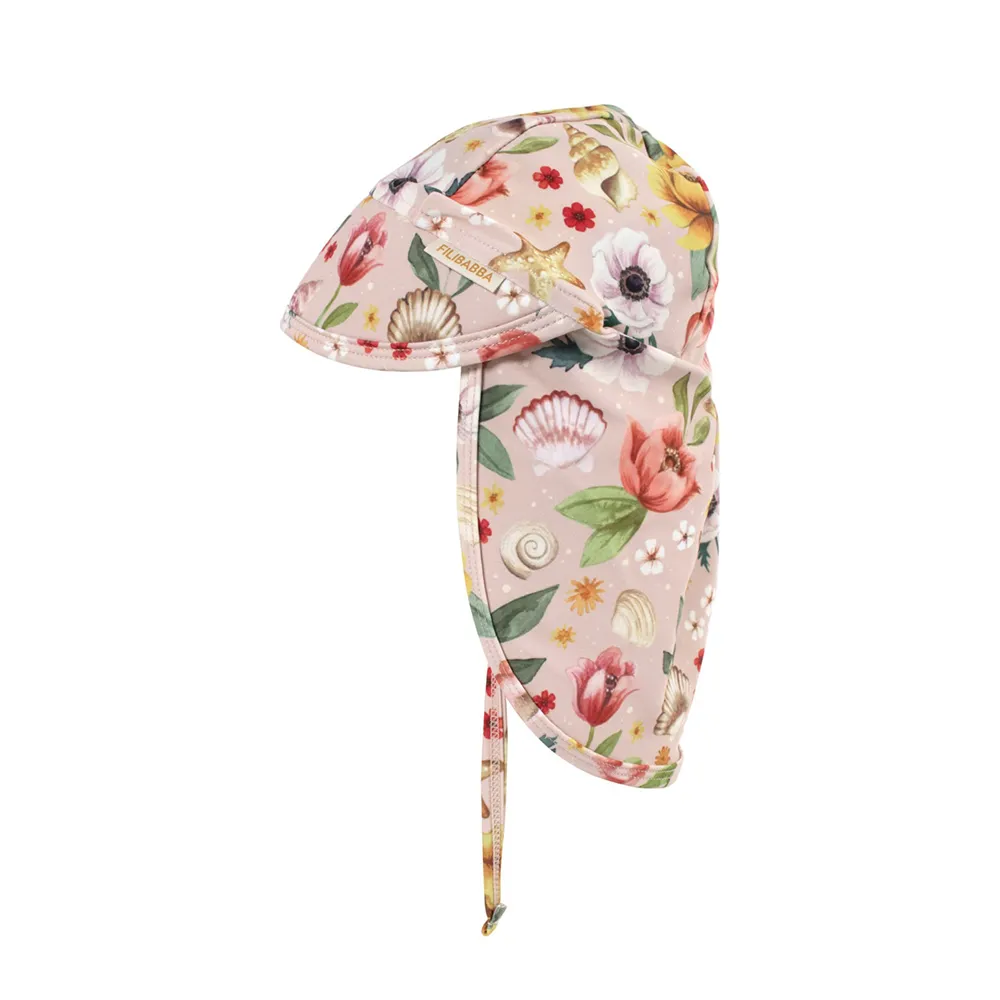 Filibabba Lykke UV-solhatt 1-3 år - Ocean Blossom