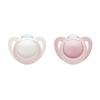 NUK smokk 0-6 m Genius Rose/White