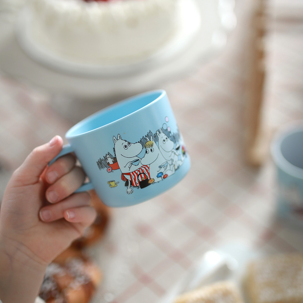 Rätt Start Moomin Picnic, Krus med håndtak, lyseblå