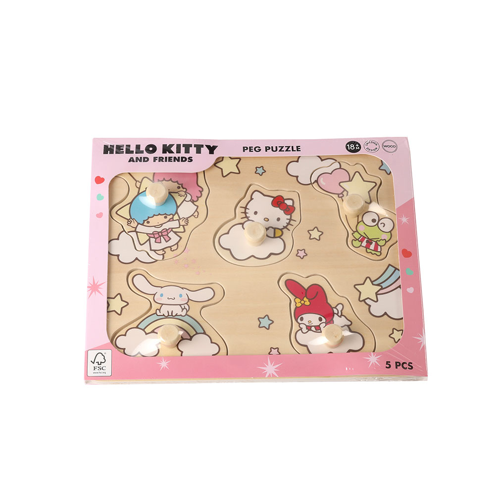 Hello Kitty-puslespill i tre 5 deler